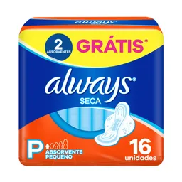 Absorvente Always Tamanho P Seca 16 Unidades
