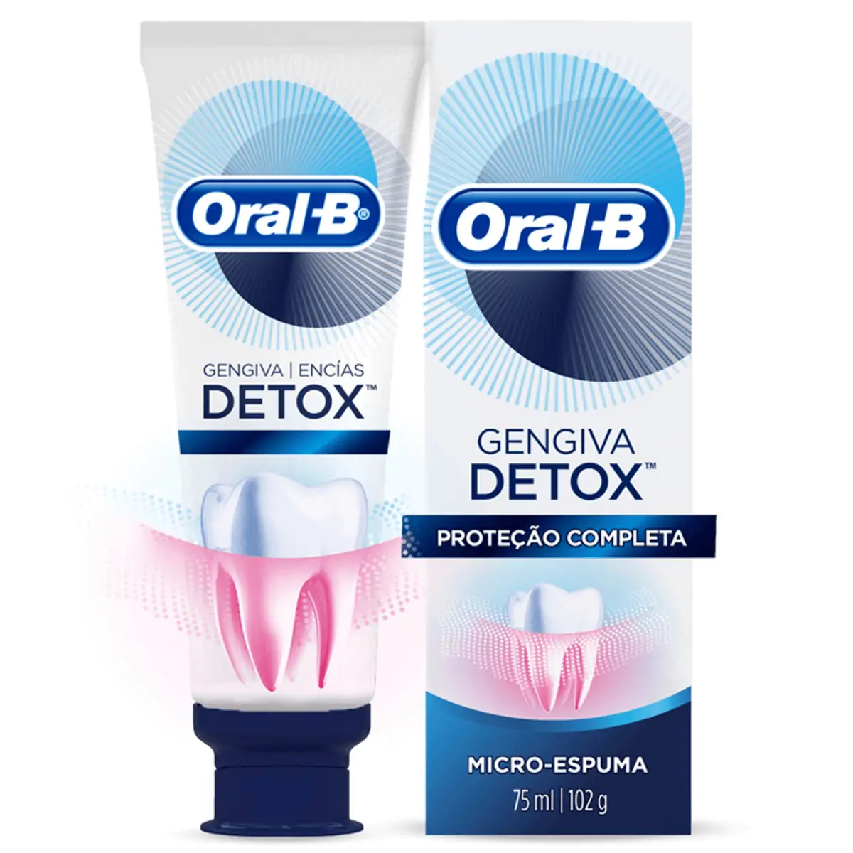 Pasta de Dente Oral-B Detox Proteção Completa 102g