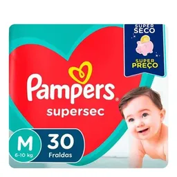 Fralda Pampers Super Sec M 30 Unidades