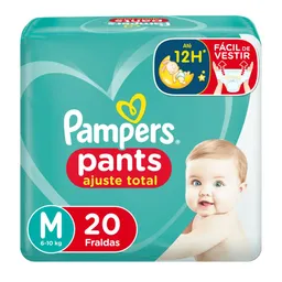 Fralda Pampers Pants Ajuste Total Roupinha M 20 Unidades
