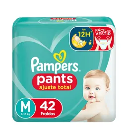 Fralda Pampers Pants Ajuste Total Roupinha M 42 unidades