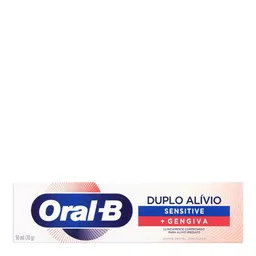 Pasta de dentes Oral-B Duplo Alívio Sensitive + Gengiva 70g - Pasta de Dente Oral-B Duplo Alívio Sen