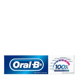 Pasta de Dente Oral-B 100% de Sua Boca Cuidada Menta Refrescante 70g