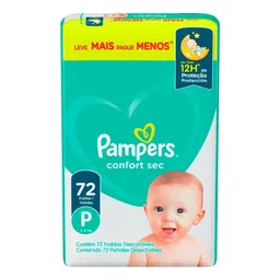 Fralda Pampers Confort Sec P 72 Unidades