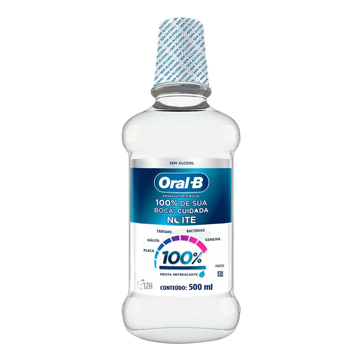 Enxaguatório Bucal Oral-B 100% De Sua Boca Cuidada Noite  500 ml