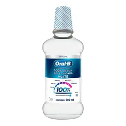 Enxaguatório Bucal Oral-B 100% De Sua Boca Cuidada Noite  500 ml