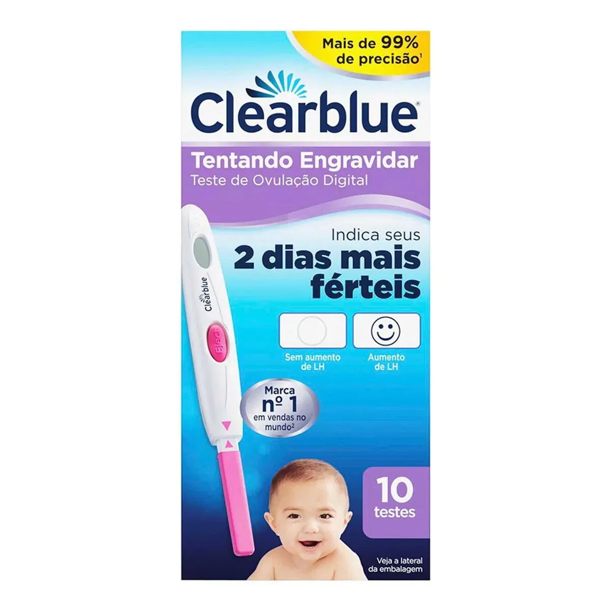 Teste de Ovulação Digital Clearblue 10 Unidades