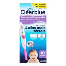 Teste de Ovulação Digital Clearblue 10 Unidades