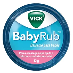 Pomada Calmante para Bebês Vick BabyRub 12g