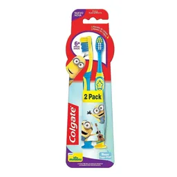 Escova Dental Infantil Colgate Smiles Minions 6+ Anos 2 Unidades
