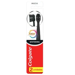 Escova de Dente Colgate Whitening Total Active Prevention Suave 2 Unidades