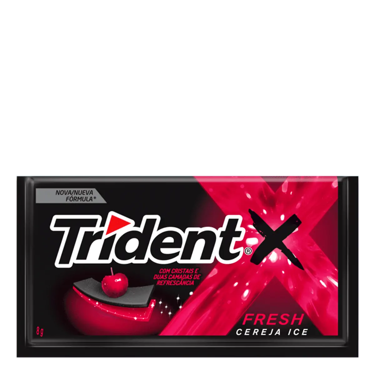 Chiclete Trident X Fresh Cereja Ice 8g