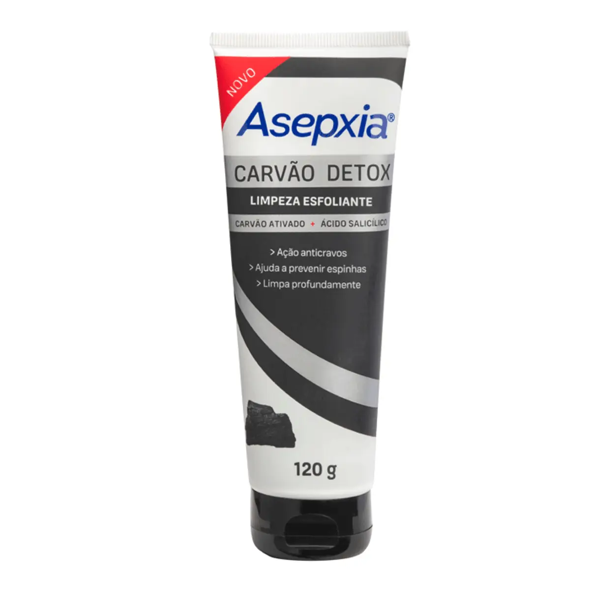 Limpeza Esfoliante Asepxia Carvão Detox Anticravos 120g