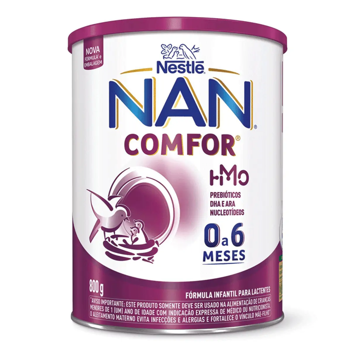 Fórmula Infantil NAN Comfor HMO de 0 a 6 Meses 800g