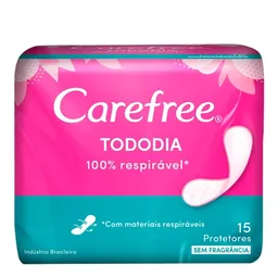 Protetor Diário Carefree Todo Dia Sem Fragrância 15 unidades