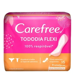 Protetor Diário Carefree Todo Dia Flexi sem Perfume 15 Unidades