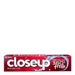 Pasta de Dente Gel Closeup Proteção 360º Fresh Red Hot 90g
