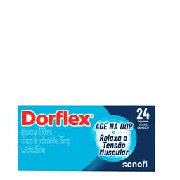 Analgésico e Relaxante Muscular Dorflex 300mg + 35mg + 50mg 24 Comprimidos