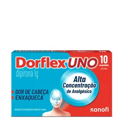 Analgésico e Antitérmico Dorflex Uno 1g 10 Comprimidos