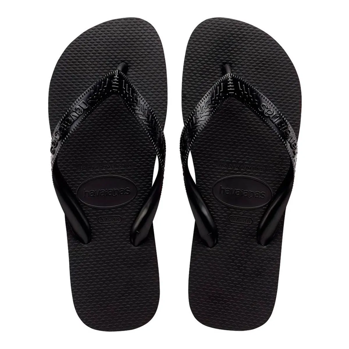Sandália Havaianas Top Preto 43/44 1 Par
