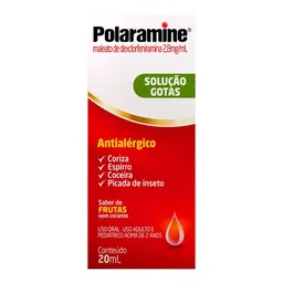 Antialérgico Polaramine 2,8mg/ml 20ml Gotas