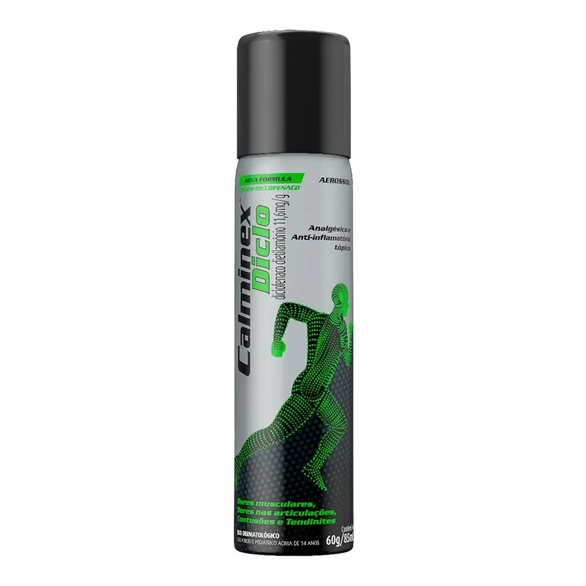 Analgésico e Anti-inflamatório Calminex Diclo 11,6mg/g 85ml Aerossol
