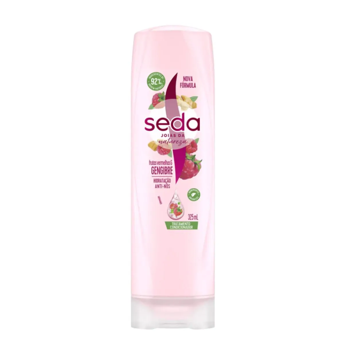 Condicionador Frutas Vermelhas E Gengibre Hidratação Anti-Nós Seda 325ml