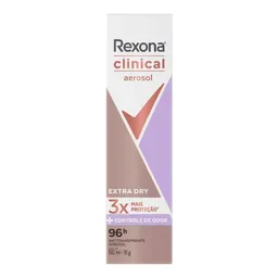 Desodorante Feminino Rexona Clinical Extra Dry Aerosol 150ml