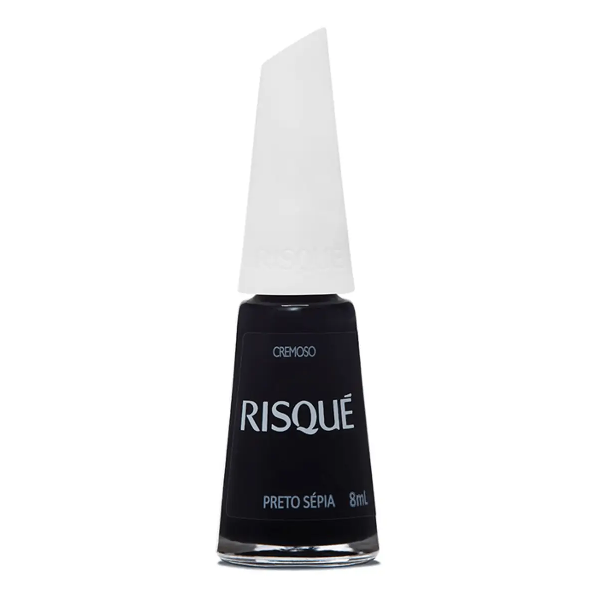 Esmalte Risqué Escuro Cremoso Preto Sépia 8ml