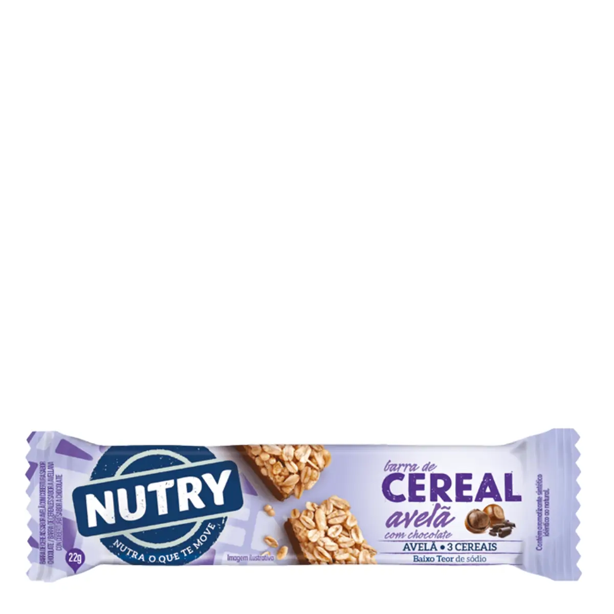 Barra de Cereais Nutry Avelã com Chocolate 22g