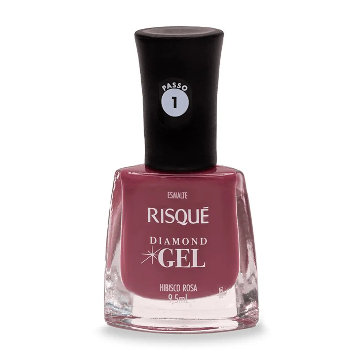 Esmalte Risqué Diamond Gel Hibisco Rosa 9,5ml
