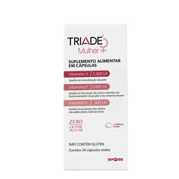 Suplemento Vitamínico Tríade Mulher Gross 30 Cápsulas