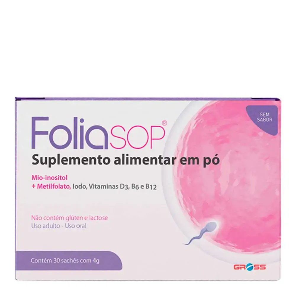 Suplemento Alimentar Foliasop Gross 30 Saches De 4g cada