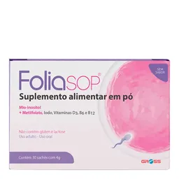 Suplemento Alimentar Foliasop Gross 30 Saches De 4g cada