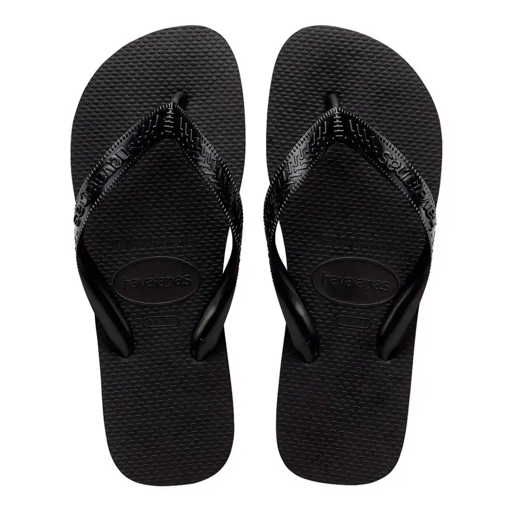 Sandália Havaianas Top Preto Tamanho 45/46 1 Par