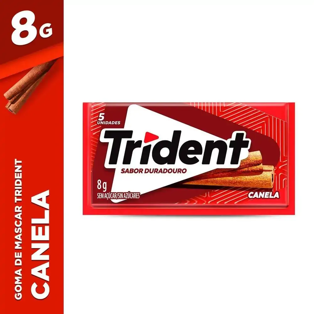Chiclete sabor Canela com 8g - Trident