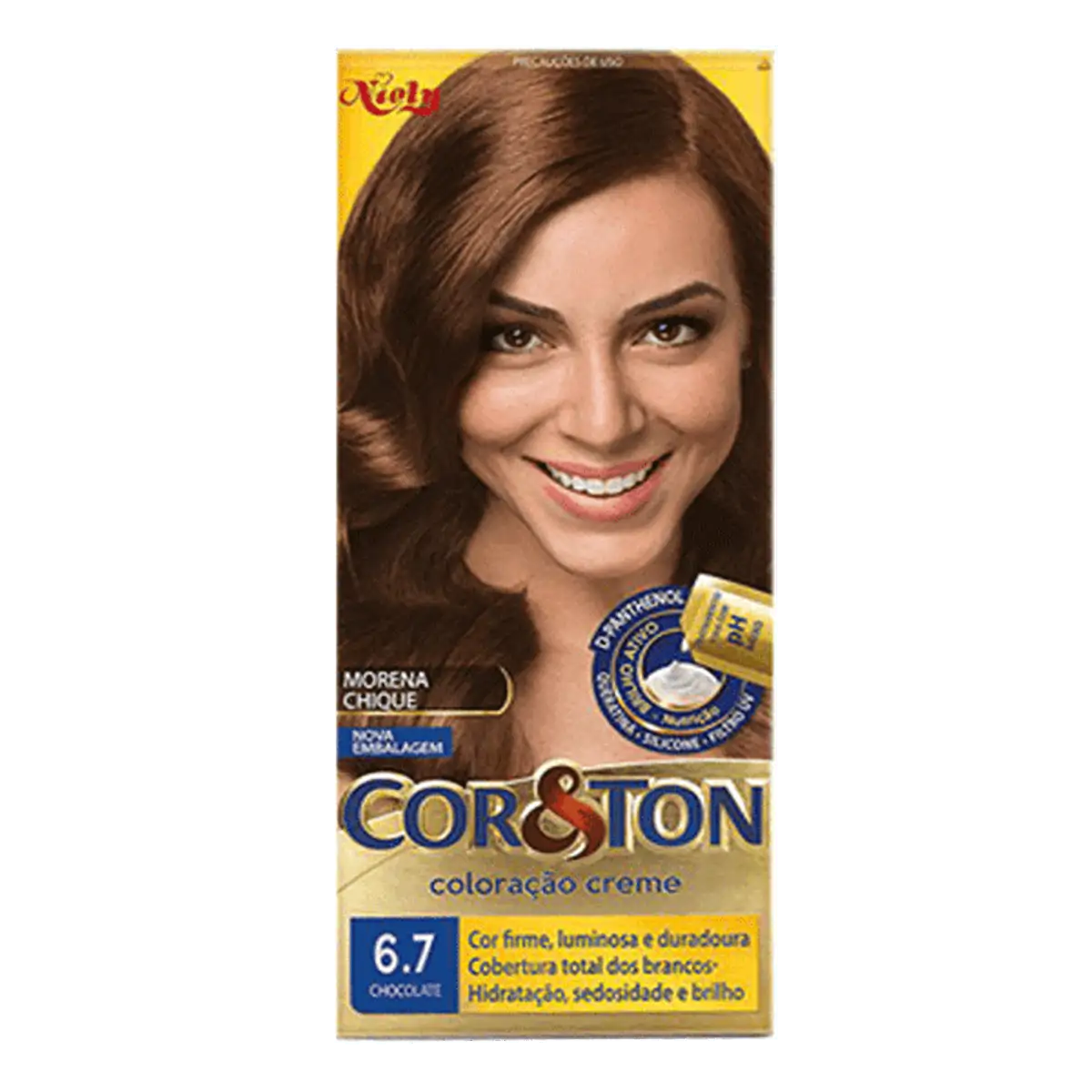Tinta de Cabelo Niely Cor&Ton 6.7 Chocolate