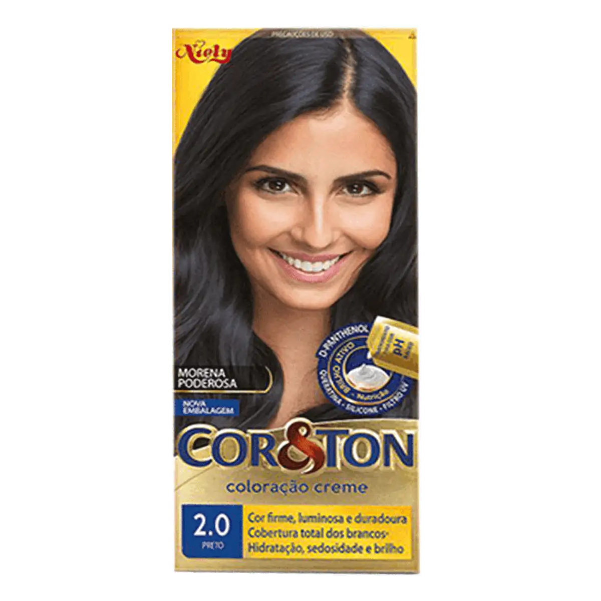 Tinta de Cabelo Niely Cor&Ton 2.0 Preto