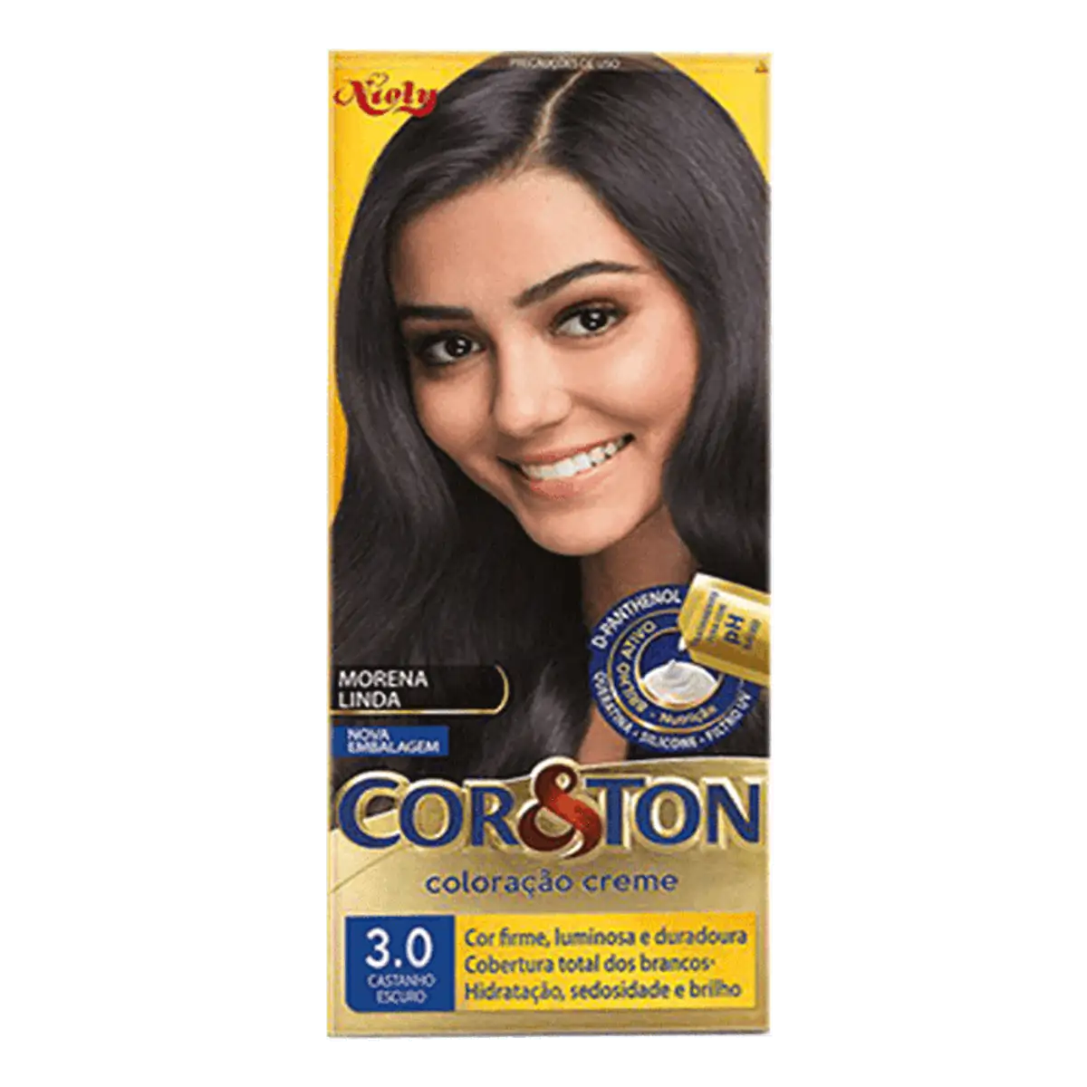 Tinta de Cabelo Niely Cor&Ton 3.0 Castanho Escuro