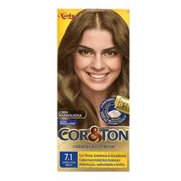 Tinta de Cabelo Niely Cor&Ton 7.1 Louro Médio Cinza