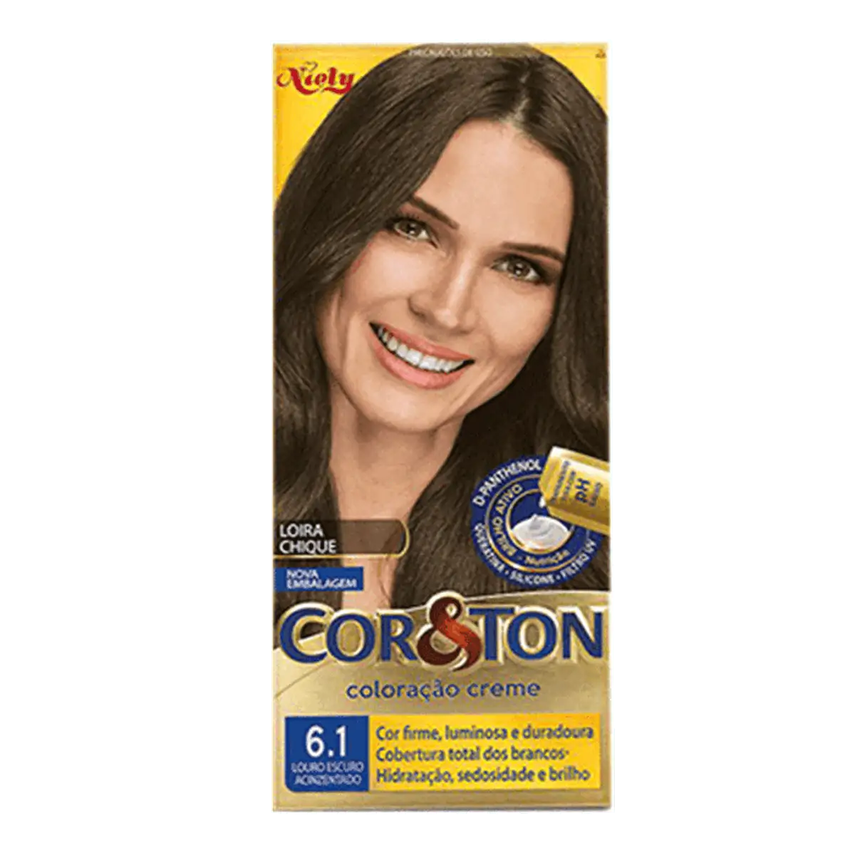 Tinta de Cabelo Cor&Ton 6.1 Louro Escuro Acinzentado