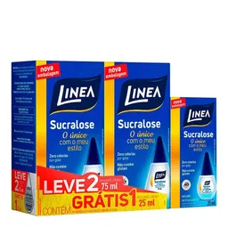 Adoçante Linea Sucralose 75ml Grátis 25ml