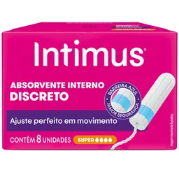 Absorvente Interno Intimus® Discreto Super 8 Unidades