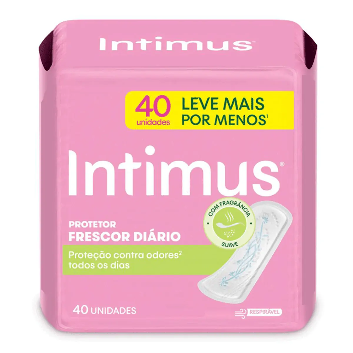 Absorvente Protetor Diário Intimus® Frescor Diário 40 unidades