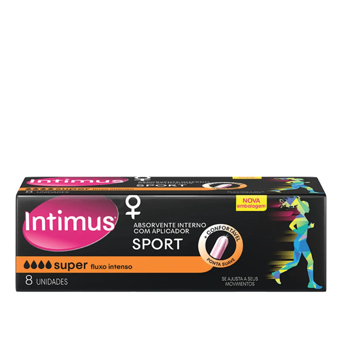 Absorvente Interno Intimus Sport Super c/Aplicador 8 Unidades