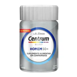 Suplemento Vitamínico Centrum Select Homem 50 + Vitaminas de A a Z 30 Comprimidos
