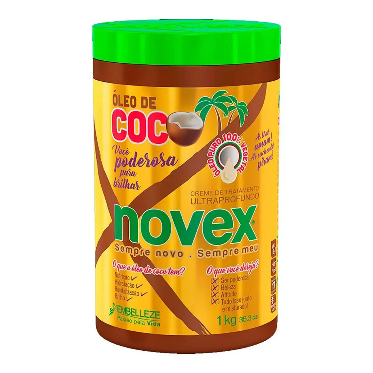 Máscara de Hidratação Novex Óleo De Coco 1kg
