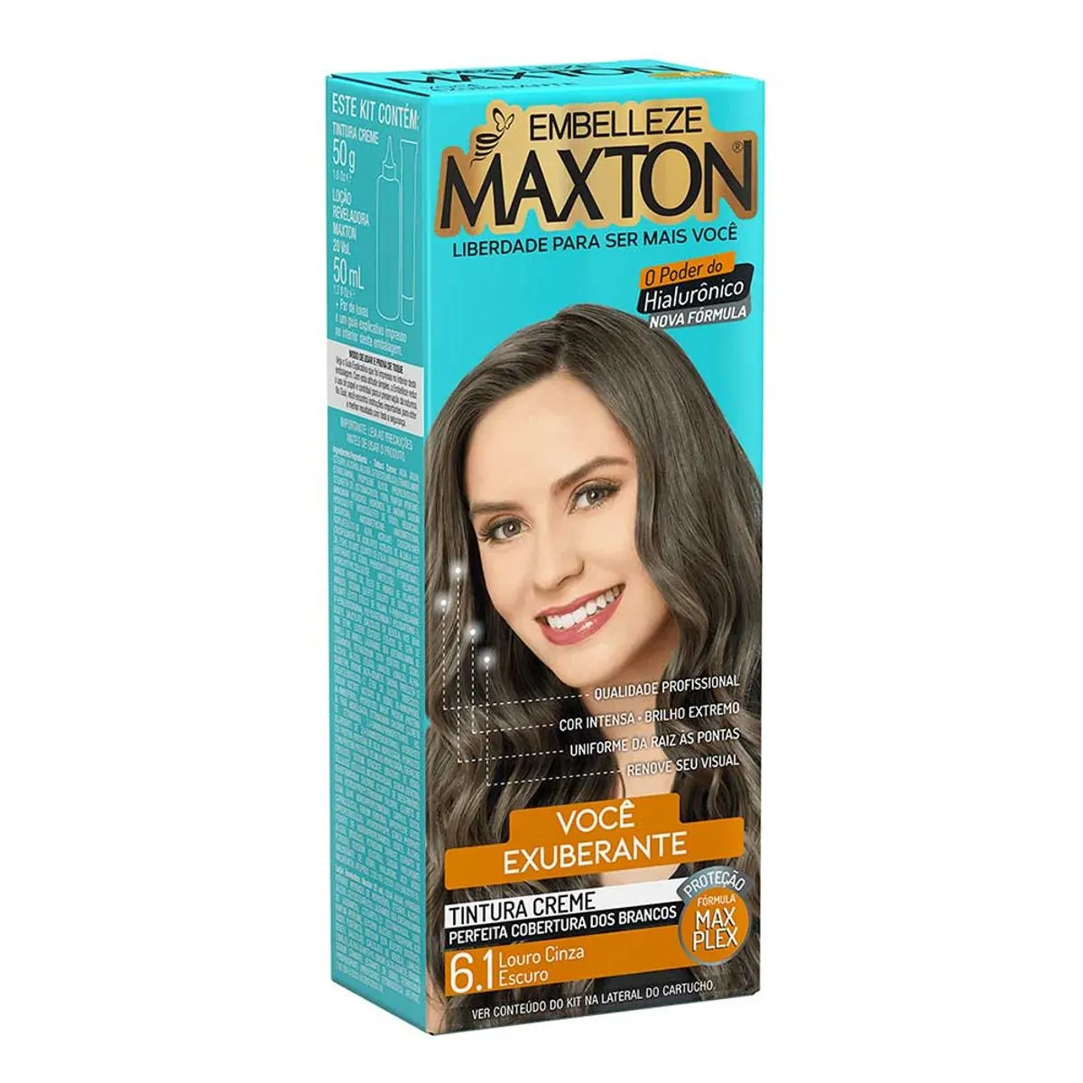 Coloração 6.1 Louro Cinza Escuro Maxton