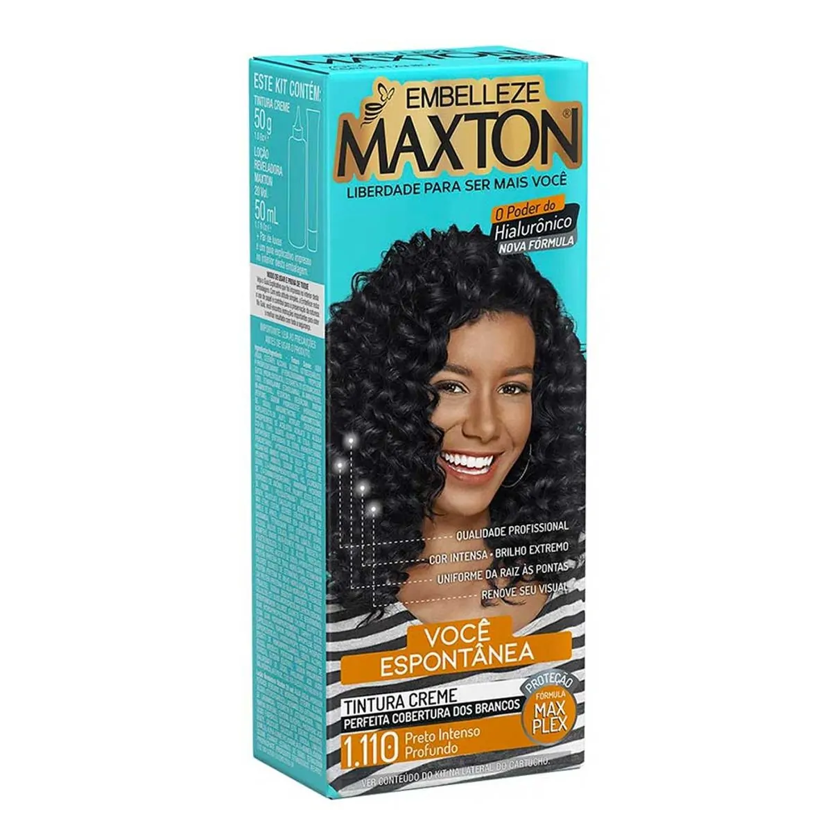 Coloração 1.110 Preto Intenso Profundo Maxton