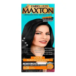 Tinta de Cabelo Embelleze Maxton 1.01 Preto Carvão